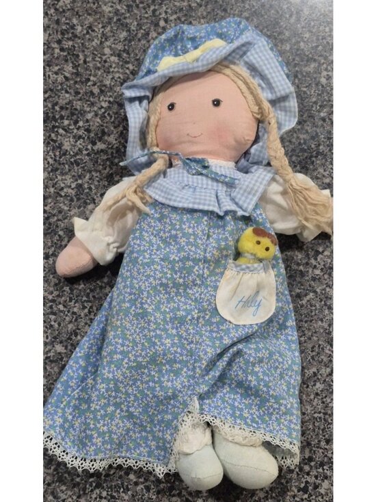 Knickerbocker Other - 12" VINTAGE HOLLY HOBBIE KNICKERBOCKER RAG GIRL DOLL STUFFED ANIMAL PLUSH TOY